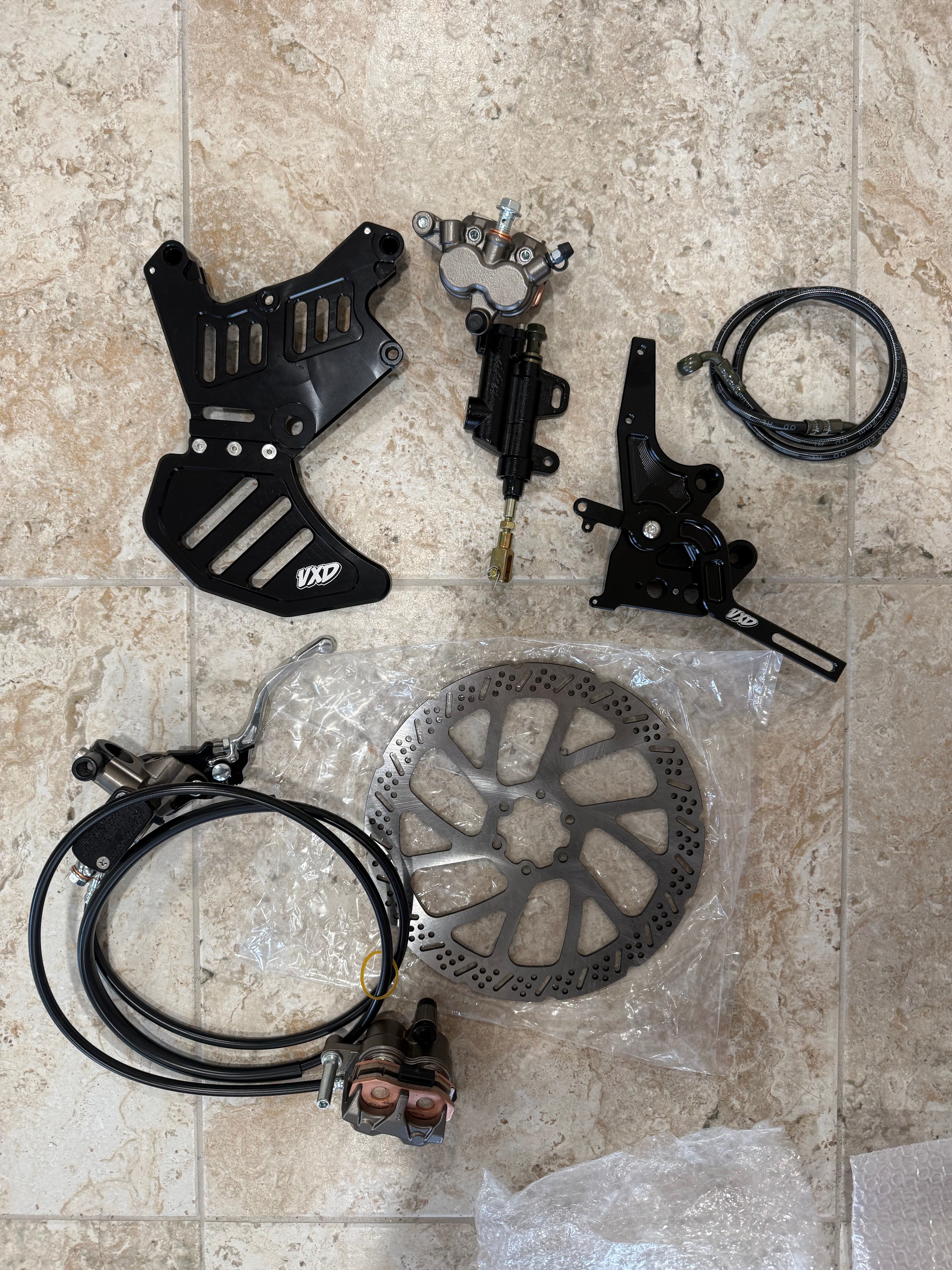 ULTIMATE Dual caliper foot brake and hand brake setup for LBX, XXX E ride pro  -SAME DAY SHIPPING