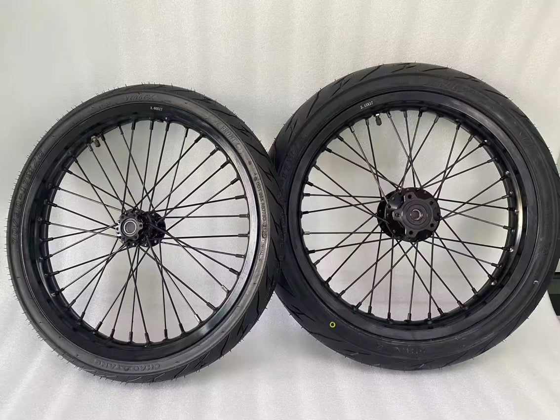 Light bee X & e ride pro ss 2.0 supermoto wheelset 17”