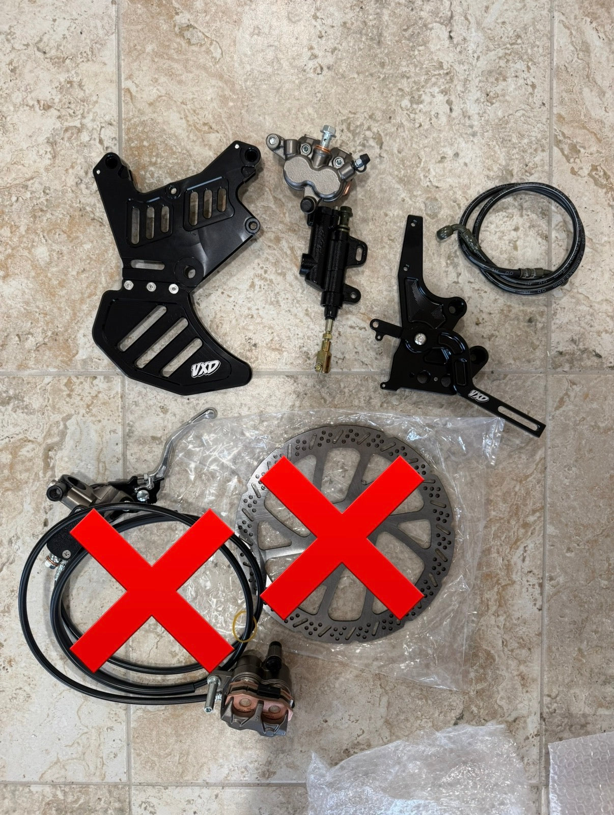 Foot brake add on kit for ultra bee brakes